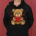 Adorable Osito De Peluche Con Corazón- Peluche De Amor Cuello Sudadera con capucha para mujer