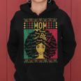 Afro African American Mom Black History Month Mother Women Hoodie