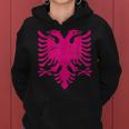 Albania Eagle Pink Flag Women's Children's Albania Kapuzenpullover für Damen