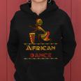 American Afro Girl African Dance Drum Djembe Women Hoodie