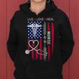 American Flag Nurse Day Week Nurse Nurse's Day Women Hoodie