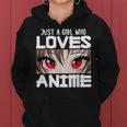 Anime For Girls Just A Girl Who Loves Anime Women Hoodie