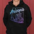 Arizona Az Pride Cactus Desert State Map Women Hoodie