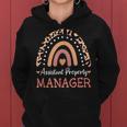 Assistant Property Manager Leopard Rainbow Appreciation Women Hoodie