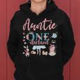 Auntie Of The 1St Birthday Girl Auntie In Onderland Family Women Hoodie