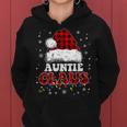 Auntie Claus Santa Claus Matching Family Pajamas Women Hoodie