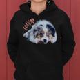 Australian Shepherd Aussie Puppy Dog Mum Dad Kapuzenpullover für Damen