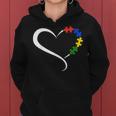 Autism Heart Awareness Heart Mens Sudadera con capucha para mujer