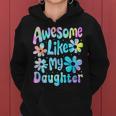 Awesome Like My Daughter Mommy Groovy Graphic Mother's Day Women Hoodie