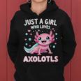 Axolotl Kawaii Just A Girl Who Loves Axolotls Women Hoodie