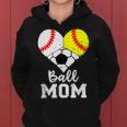 Ball Mom Baseball Softball Soccer Mom Women Hoodie