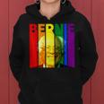 Bernie Sanders Gay Lgbtq Rainbow Vintage Democrat Voter Women Hoodie