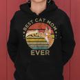 Best Cat Mom Everintage Madre Regalo Gato Día De La Madre Sudadera con capucha para mujer