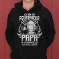 Bin Ein Cooler Feuerwehr Papa Fireman Son Daughter Kapuzenpullover für Damen