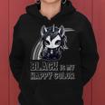 Black Is My Happy Color Goth Girl Emo Gothic Unicorn Women Hoodie