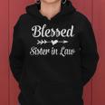 Blessed Sister In Law Heart & Arrow Graphics Women Hoodie