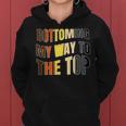 Bottoming My Way To Top Gay Bear Rainbow Flag Cruising Women Hoodie