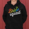 Bride Squad Lgbt Rainbow Flag Lesbian Bachelorette Party Women Hoodie