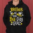 Brother Of The Bee-Day Girl Birthday Party Matching Family Women Hoodie