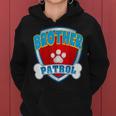 Brother Of The Birthday Boy Girl Dog Paw Family Matching Women Hoodie