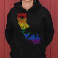 California Lgbtq Gay Lesbian Pride Rainbow Flag Women Hoodie