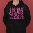 In My Camping Era Retro Pink Groovy Style For Women Women Hoodie