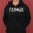 Canada Vintage Distressed Flag Leaf Maple Pride Women Women Hoodie