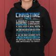 Christine Name Facts Personalized Name Birthday Women Hoodie