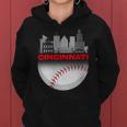 Cincinnati Vintage Style Of Baseball Women Hoodie