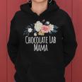 Colored Saying Chocolate Lab Mama Women Hoodie