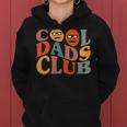Cool Dads Club Dad Father's Day Retro Groovy Pocket Women Hoodie