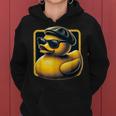 Cooles Entchen Mit Sonnenbrille Duckling Ducky Gummi-Ente Kapuzenpullover für Damen