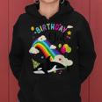 Cute Birthday Girl Orca Lovers & Killer Whale Lovers Rainbow Women Hoodie