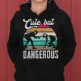 Cute But Dangerous Girls Wrestling N Girls Women Hoodie