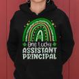Cute One Lucky Assistant Principal Rainbow St Patrick’S Day Women Hoodie