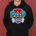 Dad Of The Birthday Boy Girl Dog Paw Family Matching Women Hoodie