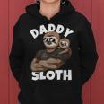 Daddy Sloth With Sloth Dad On Fathers Day Women Hoodie