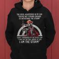 The Devil Whispered In My Ear Christian Jesus Bible Quote Women Hoodie