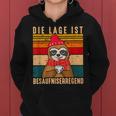 Die Lage Ist Besaufniserregend Sloth Punch Kapuzenpullover für Damen