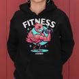 Divertido Flamenco Lindo Gimnasio Entrenamiento Es Fitness Entrenamiento Sudadera con capucha para mujer