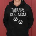 Dog Mom Therapy Service Dog Pet Lovers Canine Owner Women Hoodie