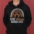 Epic Wife Since 2022 Rainbow Wedding Anniversary Vintage Women Hoodie