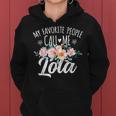My Favorite People Call Me Lola Floral Birthday Lola Women Hoodie