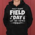 Field Day First 1St Grade Orange 2024 Boy Girl Teacher Women Hoodie