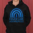 Foster Care Awareness Month Rainbow Ribbon Blue Women Hoodie