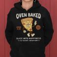 420 Retro Pizza Graphic Cute Chill Weed Women Hoodie