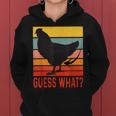 Chicken Butt Guess What Retro Vintage Chicken Thigh Women Hoodie