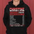 Christine Facts Christine Name Women Hoodie