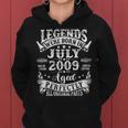 Legend Since July 2009 Vintage 15Th Birthday Boys Girl Women Hoodie