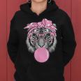 Pink Tiger For Girl Glasses & Pink Bubble Gum Women Hoodie
